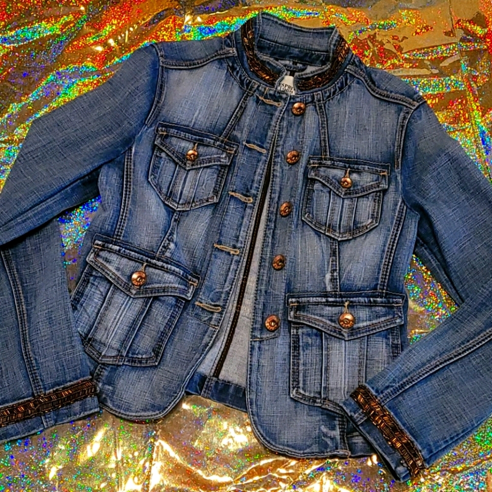 Esprit denim jacket with embellishments